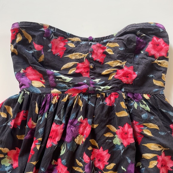 O’Neill Strapless Floral Top/Tunic - Picture 2 of 7